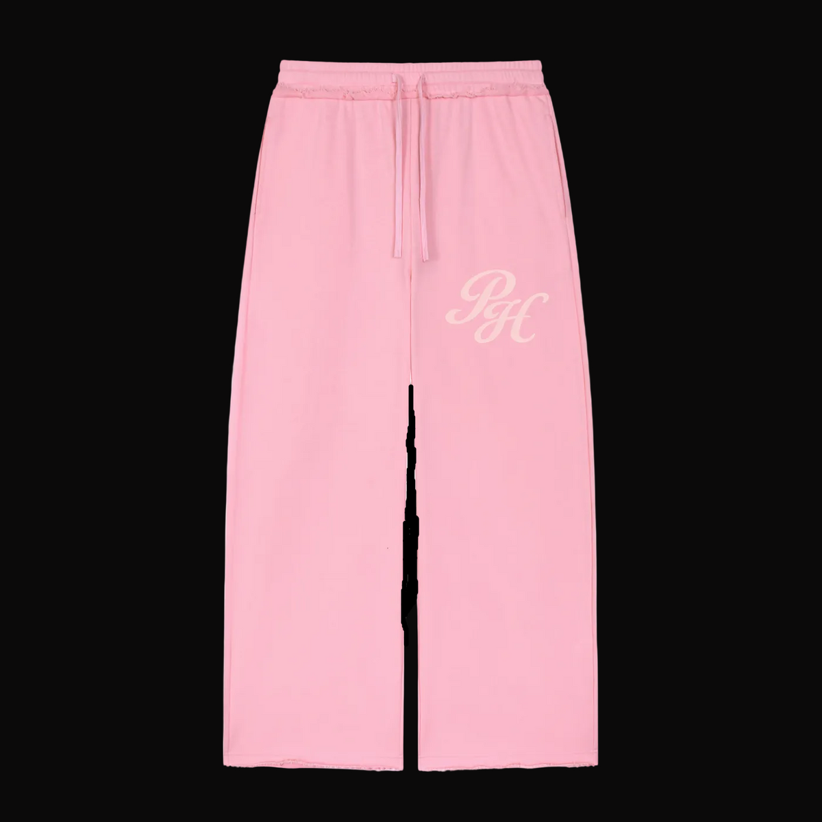 PHancy Wide Leg Raw Edge Sweatpants